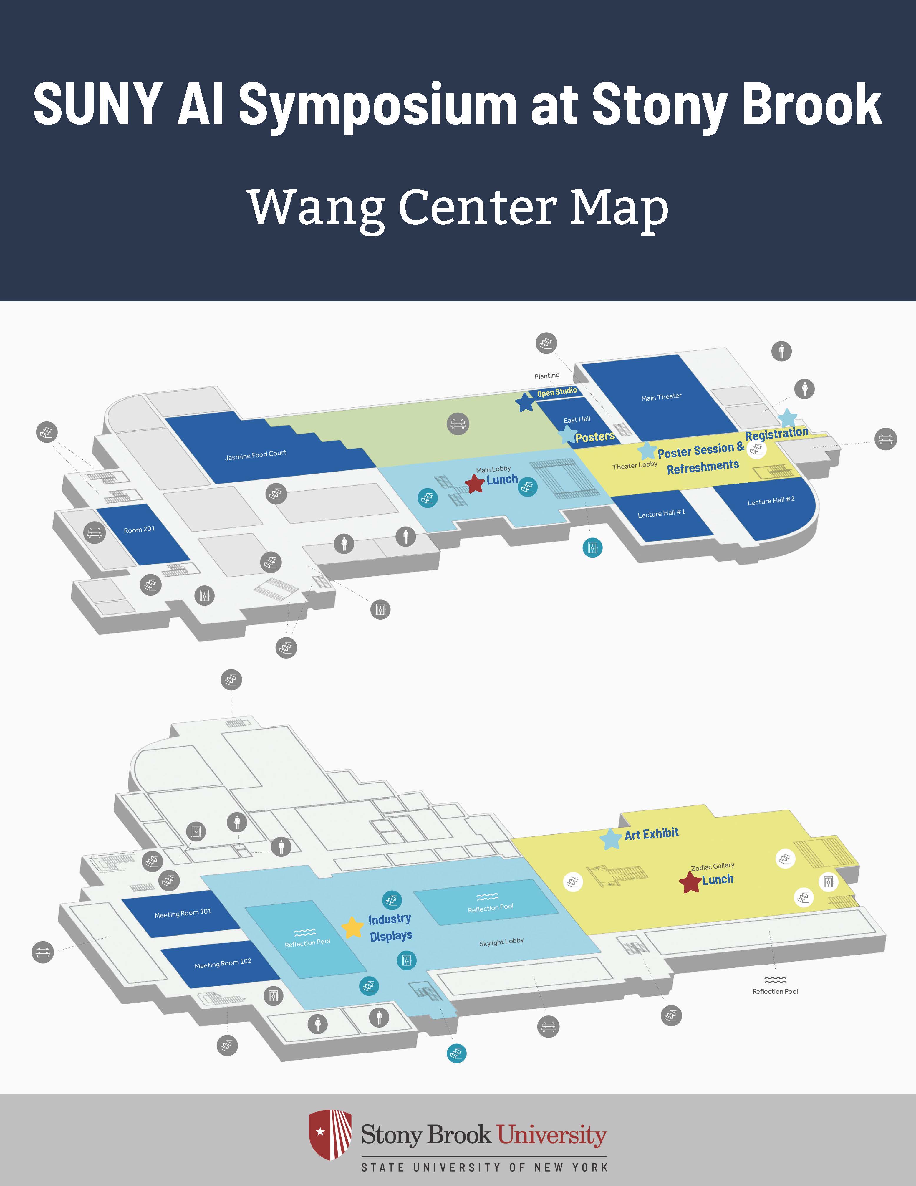 Wang Center Map
