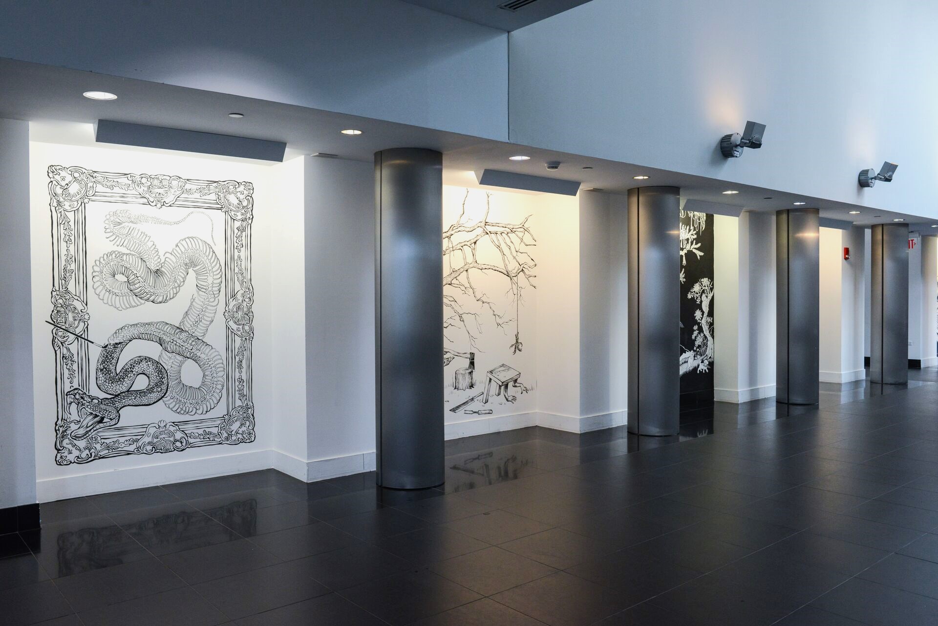 Wang Center Theater Lobby Artwork 