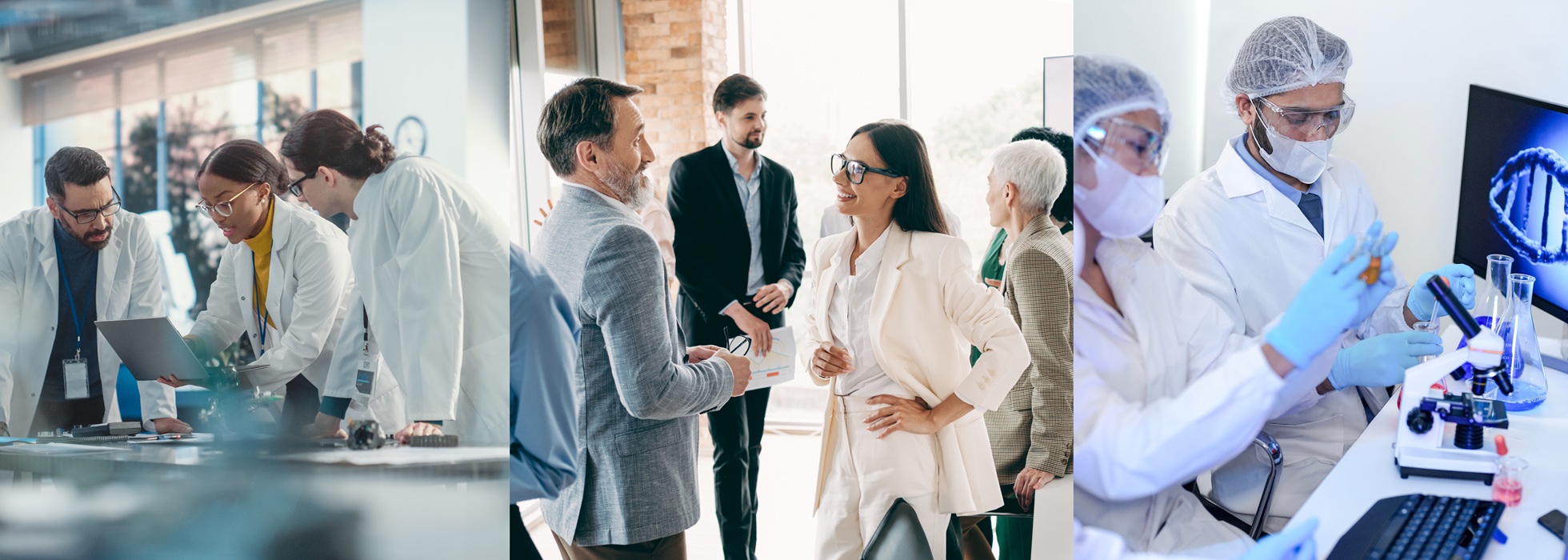Collage of Entrepreneurs at Networking Events