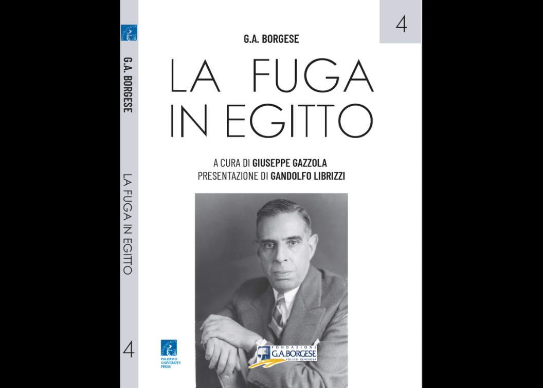 a flyer advertising the May 4 presentation on the new book "La Fuga In Egitto." Information on the flyer is the same as what's on the site.