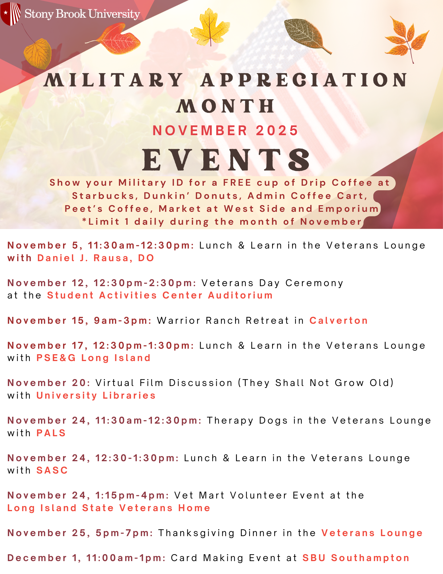 Military Appreciation Month Events